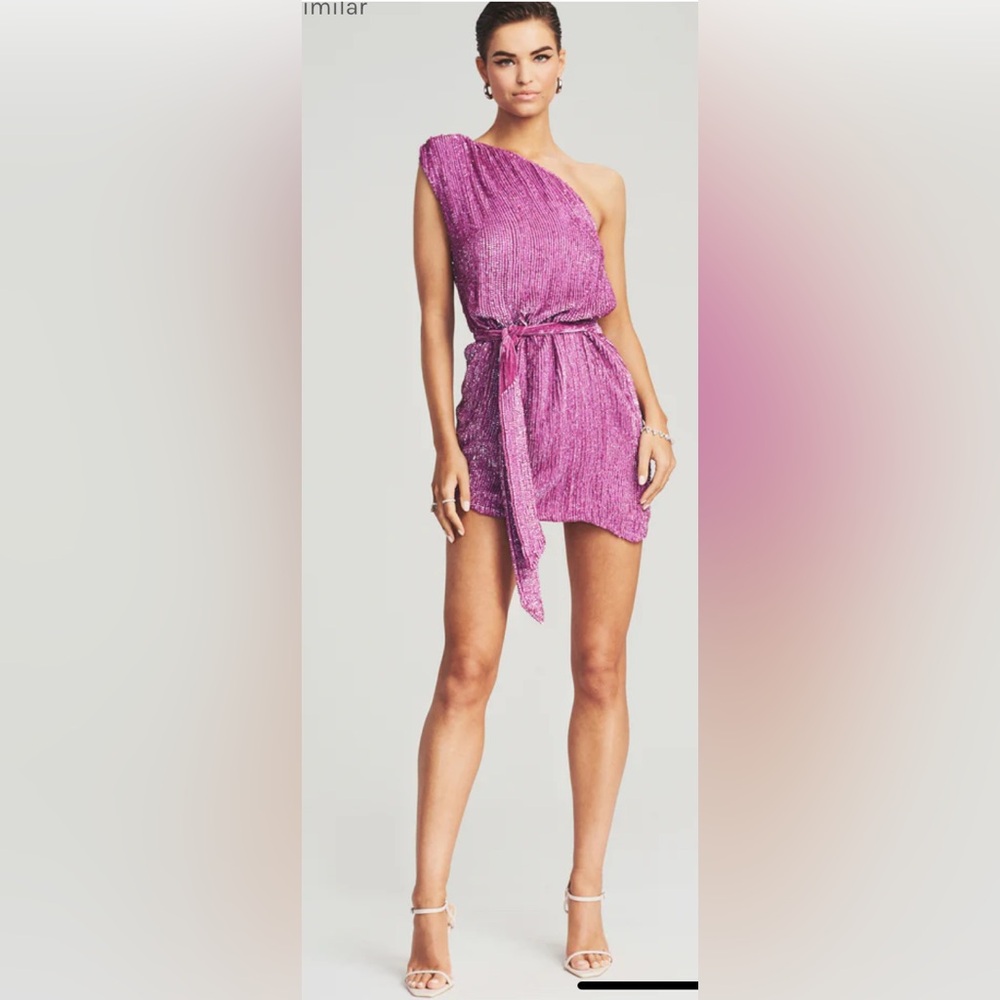 Retrofete ELLA SEQUIN DRESS Lavender XSmall